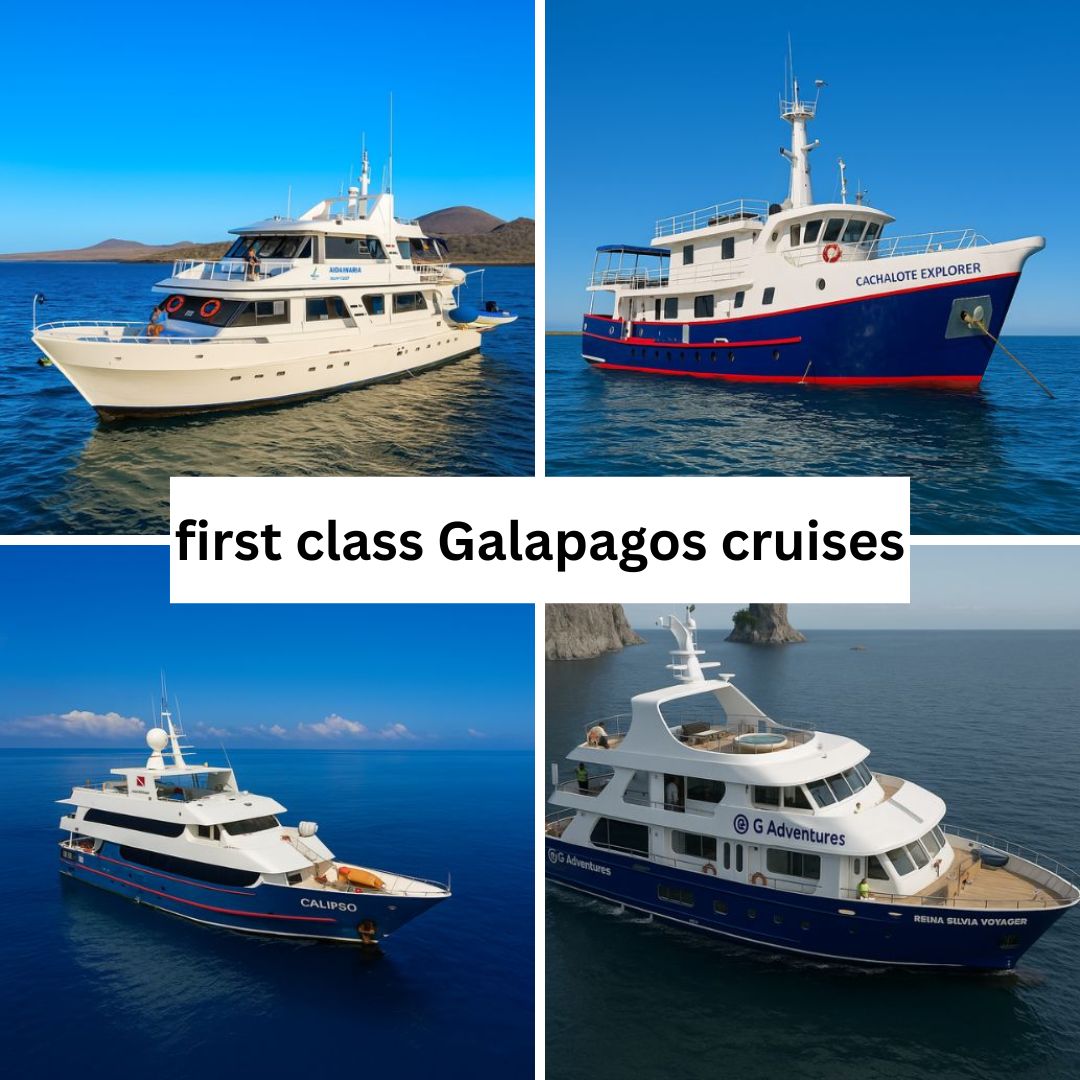 4 first class Galapagos cruise vessels
