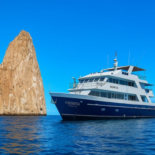 Bonita cruise ship on the Galapagos Islands