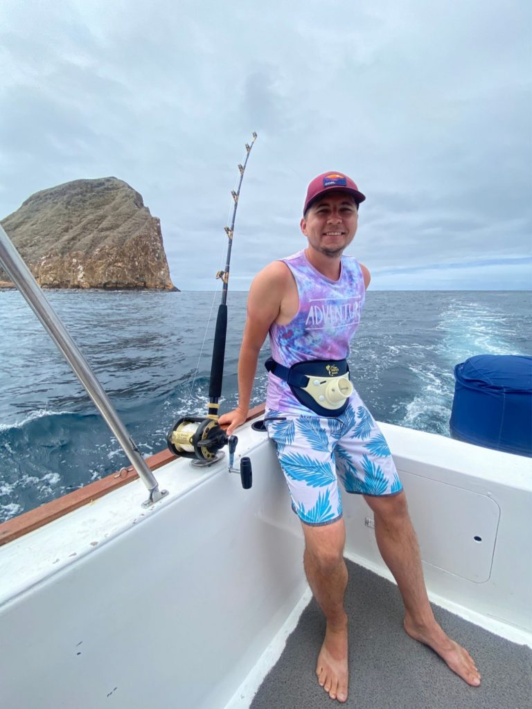Fishing during Galapagos cruise