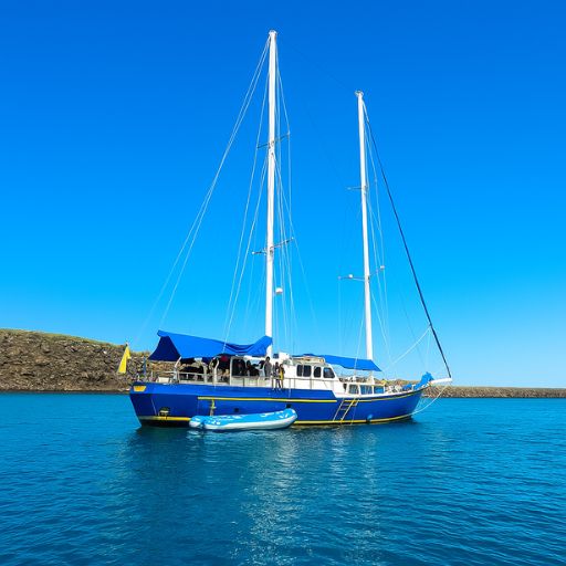 The Beagle cruise ship on the Galapagos Islands