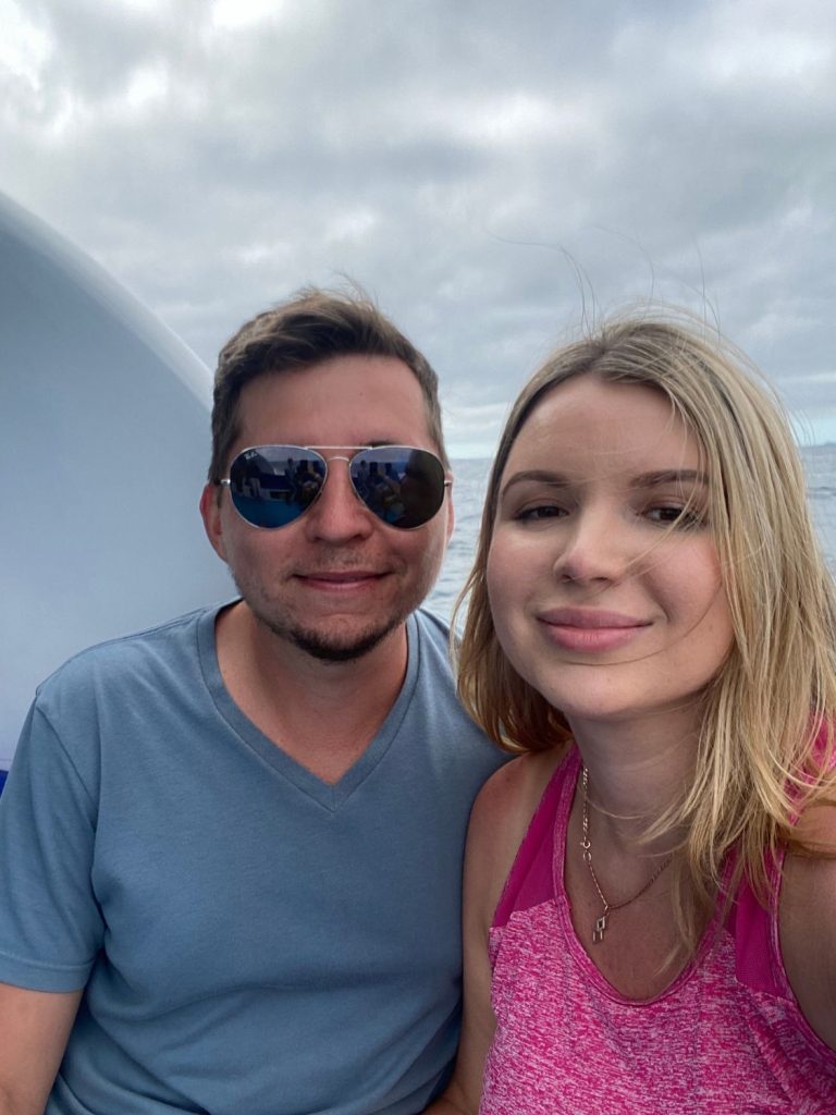 my wife and I travel on the Galapagos Cruise on the way to Wolf island