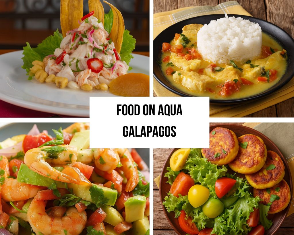 Dining on the Aqua Galapagos Cruise