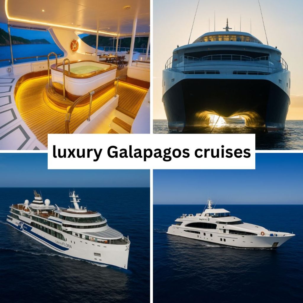 4 different Galapagos cruise vessels in Luxury category