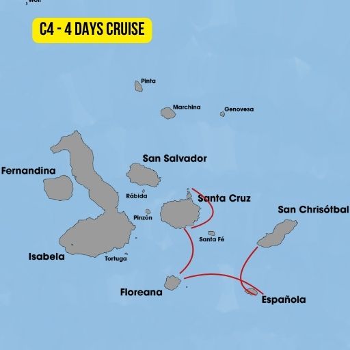 Multiple Route Options on the Golondrina Galapagos Cruise