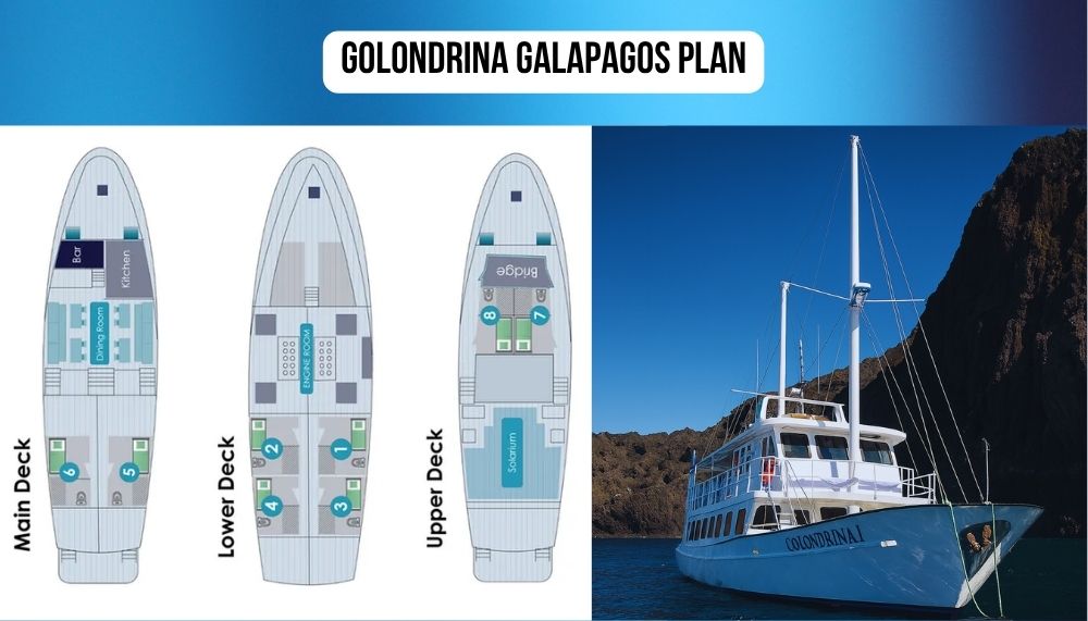 Classic Maritime Design on the Golondrina Galapagos Cruise