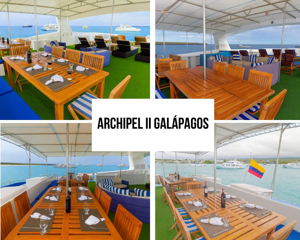 Al Fresco Dining on the Archipel II Galapagos Cruise