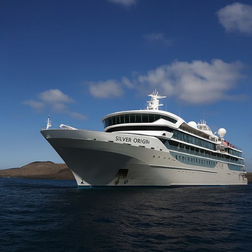 Luxury Silver Origin cruise ship photographed during a June Galapagos Islands expedition with Cruises to Galapagos Islands